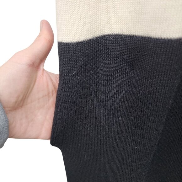 W By Worth Womens Sleeveless Wool/Cashmere Striped Open Front‎ Vest Cardigan S - Picture 3 of 6